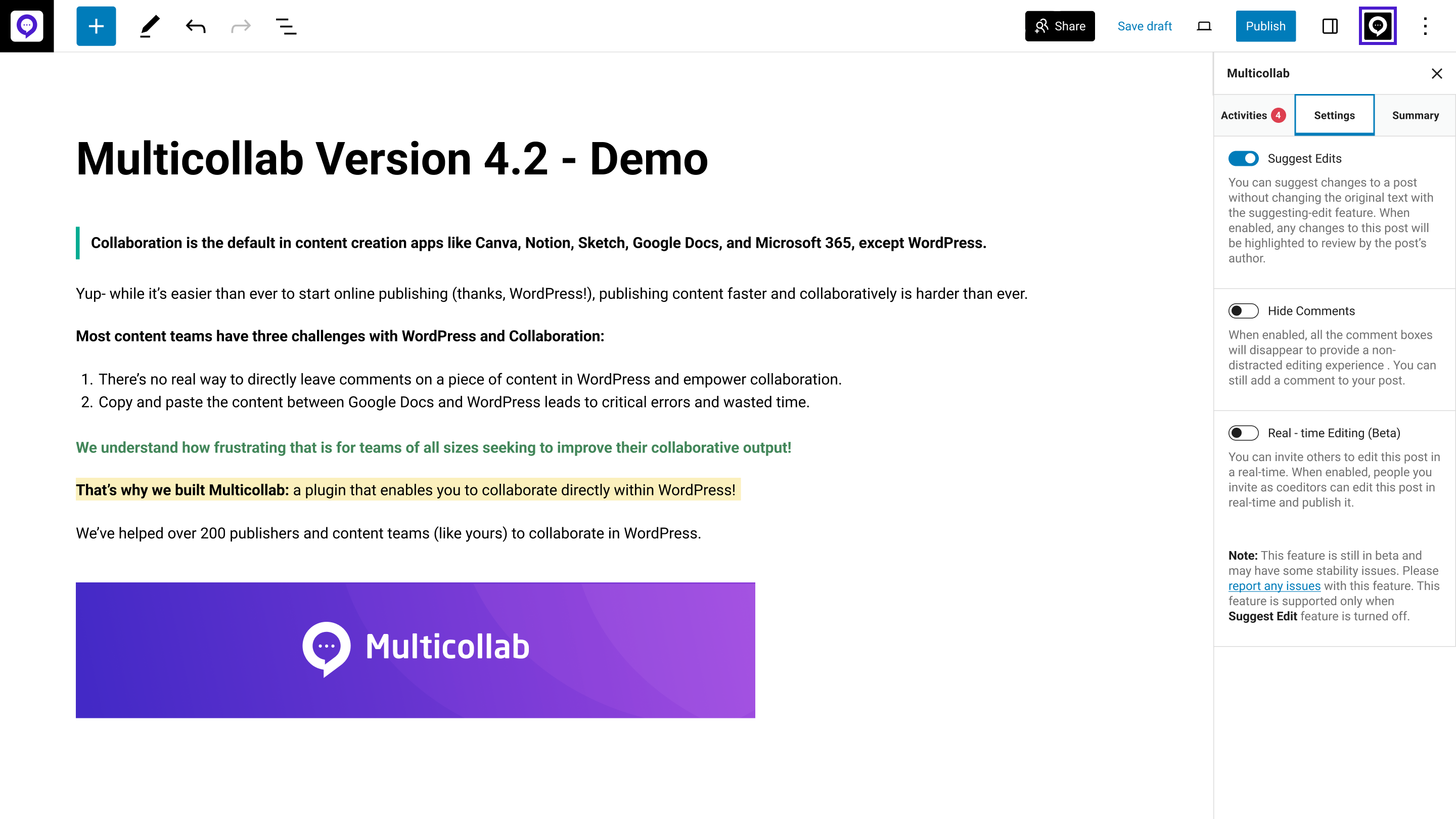 Getting started with multicollab 26