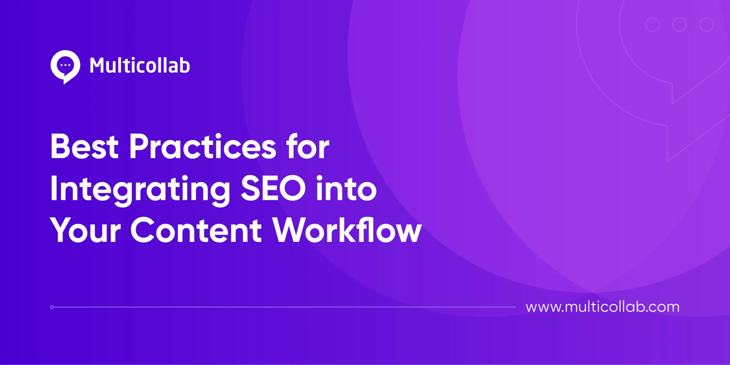 integrate seo into content workflow graphic